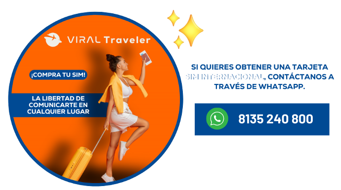 ¡Adquiere tu eSIM VIRAL Traveler!