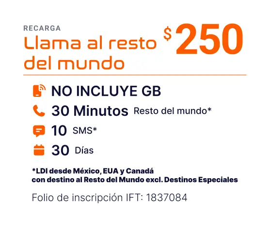 LLAMA A RESTO DEL MUNDO